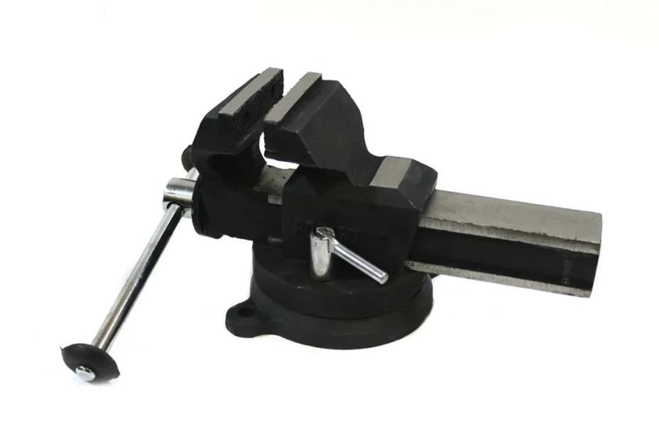 Тиски стальные поворотные с наковальней 3''-80мм