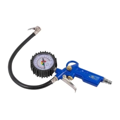 Пистолет для подкачки шин с аналоговым манометром и шлангом (0-16Bar), в блистере
