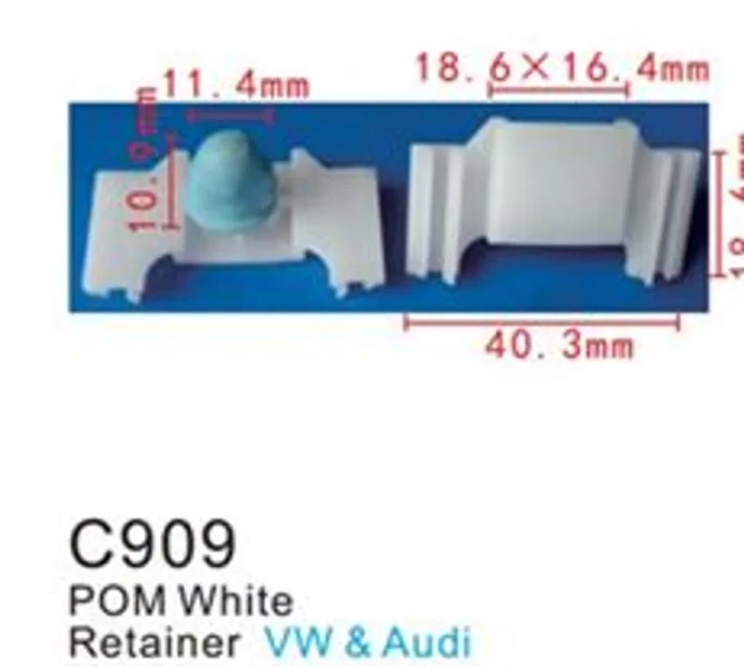 Клипса для крепления внутренней обшивки европейских а/м пластиковая (100шт/уп.)