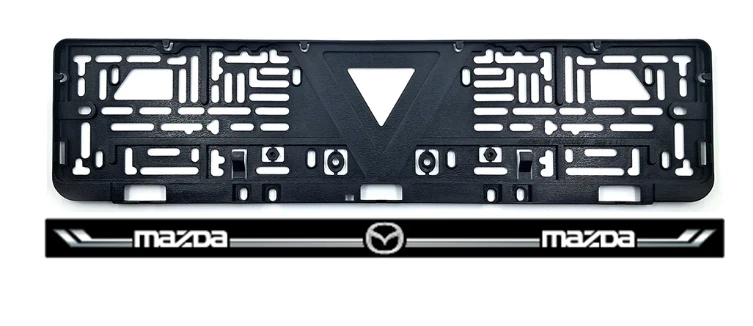Рамка номера с черной планкой MAZDA