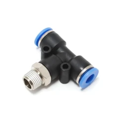 Фитинг Т-образный для пластиковых трубок 8мм с наружной резьбой 1/4''