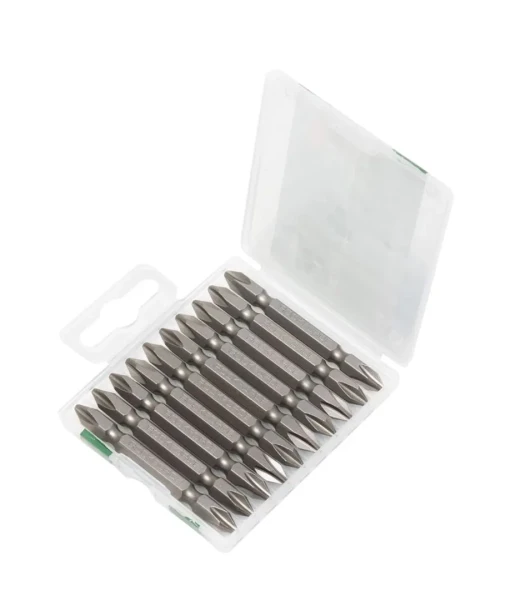 Набор бит 10пр., 1/4''(PH2xPH2, L-65мм), в пластиковом футляре
