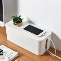 Контейнер пластмассовый для хранения кабелей (размер M, 32х13.5х12.7см)