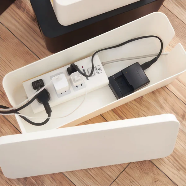 Контейнер пластмассовый для хранения кабелей (размер M, 32х13.5х12.7см)