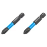Биты торсионные магнитные крестовые РН2х50мм, 1/4''(2шт.), в блистере