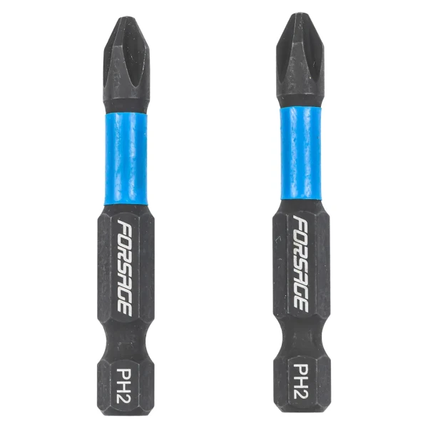 Биты торсионные магнитные крестовые РН2х50мм, 1/4''(2шт.), в блистере