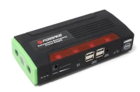 Фонарь светодиодный аккумуляторный с накопителем и функцией пуска а/м(12V,9000mAh,300Amp,max 600Amp, USB-4шт,адаптеры для моб. телефонов и ноутбуков )