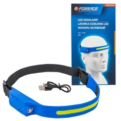 Фонарь налобный ударопрочный (3-4.5V, 3W, IPX4)