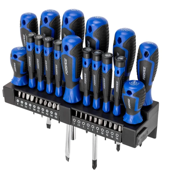 Отвертки в комплекте с битами, набор 37пр.