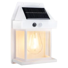 Светильник светодиодный на солнечной батарее с датчиком движения (цвет белый)