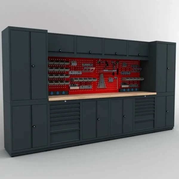 Верстак металический (H2020xW3720xD530 mm)