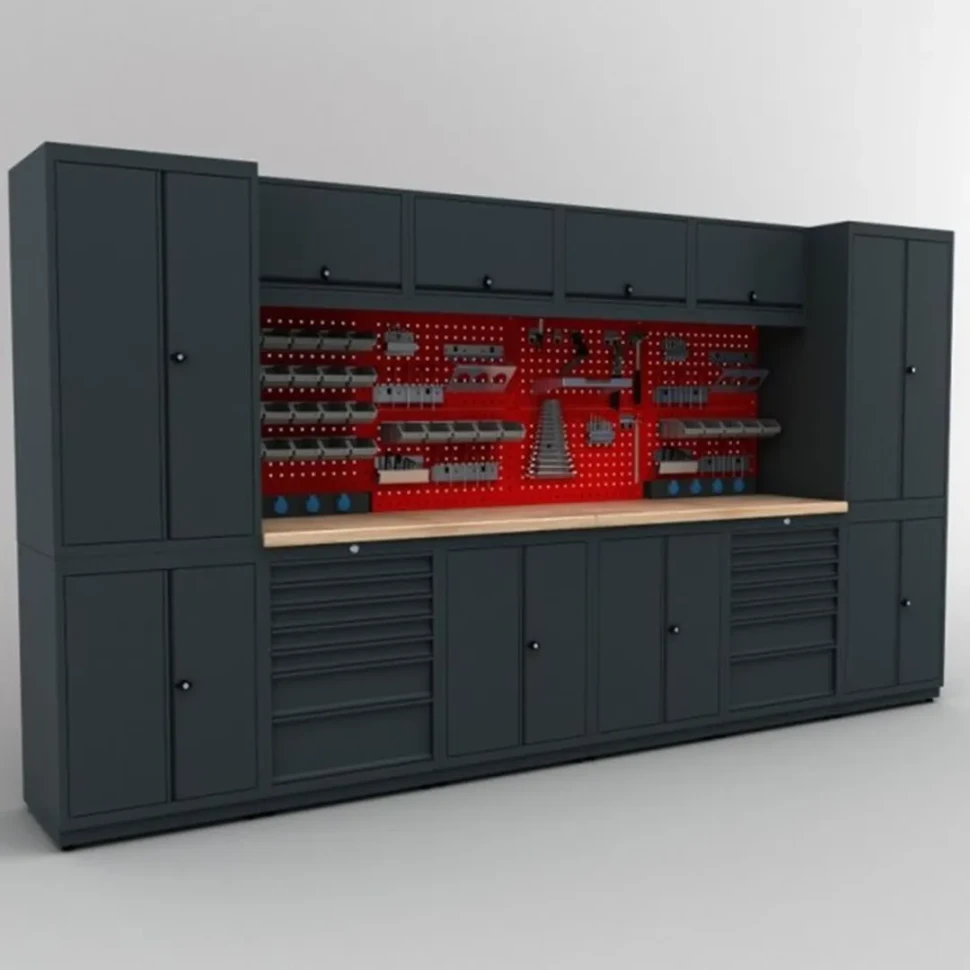 Верстак металический (H2020xW3720xD530 mm)
