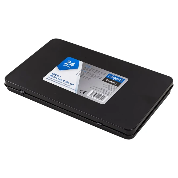 Набор метчиков и плашек метрический 24пр. (М5х0.8/0.9, М6х0.75/1, М8х1/1.25, М10х1.25/1.5, М12х1.5/1.75)