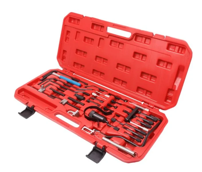 Набор фиксаторов для обслуживания двигателей CITROEN, PEUGEOT, 37пр. (HPI, HDI), в кейсе