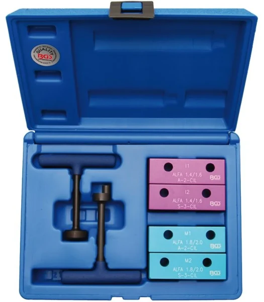 Набор фиксаторов для обслуживания двигателей Alfa Romeo (Twin Spark 1.4, 1.6, 1.8, 2.0 16V), в кейсе