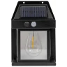 Светильник светодиодный на солнечной батарее с датчиком движения (цвет черный)