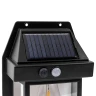 Светильник светодиодный на солнечной батарее с датчиком движения (цвет черный)