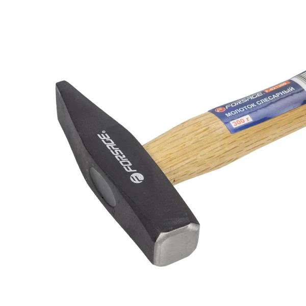 Молоток слесарный с деревянной ручкой (300г)