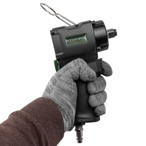Пневмогайковерт ударный ''Compact''с реверсом и регулировкой усилия 1/2''(600Hм, 8500 об/мин,6.3bar,113 л/мин,1.45кг)