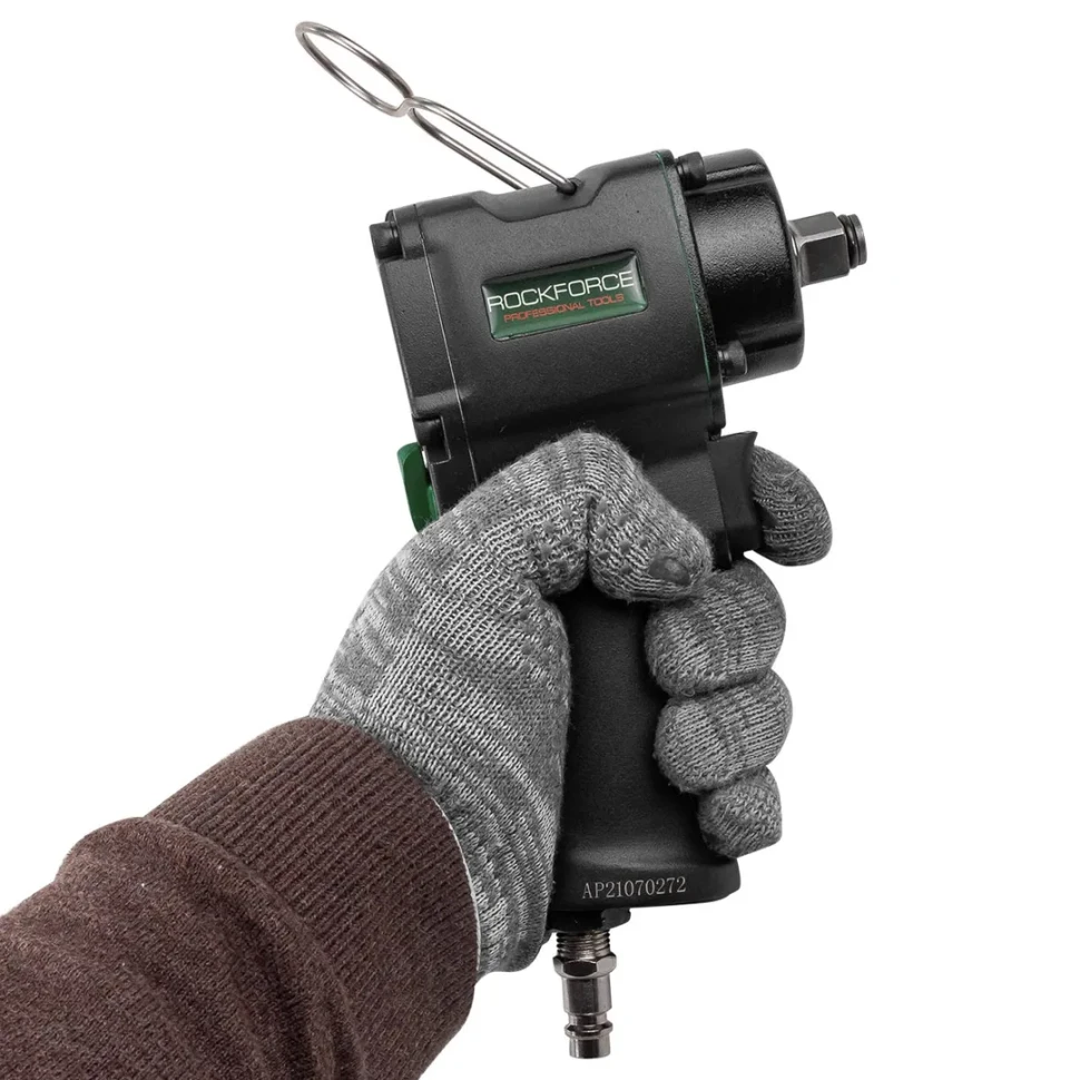 Пневмогайковерт ударный ''Compact''с реверсом и регулировкой усилия 1/2''(600Hм, 8500 об/мин,6.3bar,113 л/мин,1.45кг)