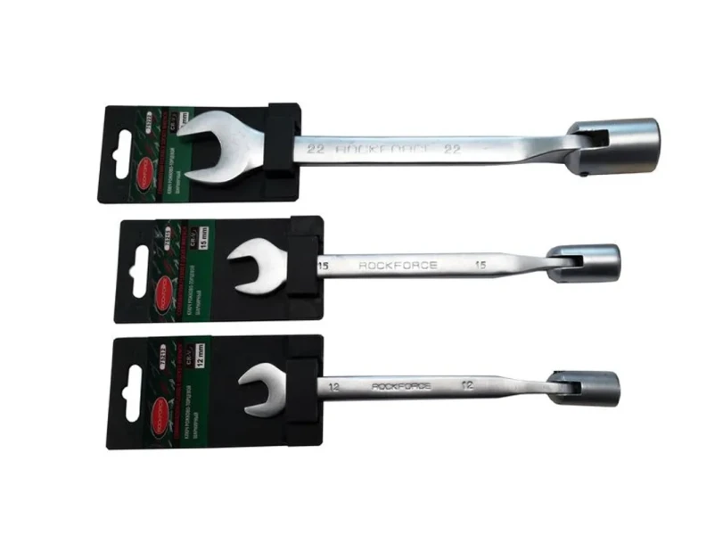 Ключ рожково-торцевой шарнирный 8мм на пластиковом держателе