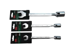 Ключ рожково-торцевой шарнирный 8мм на пластиковом держателе