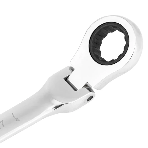 Ключи комбинированные трещоточные с шарниром, набор 5пр. (10, 12-14, 17мм)