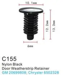 Клипса для крепления внутренней обшивки а/м Крайслер/ Линкольн/ Ленд Ровер пластиковая (100шт/уп.)