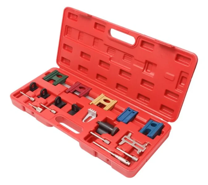 Набор фиксаторов для обслуживания двигателей ISUZU, MAZDA, HONDA, FORD, OPEL, SAAB, LANDROVER, CITROEN, PEUGEOT, VW etc,19пр., в кейсе