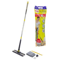 Швабра с отжимным механизмом ''бабочка''и скребком