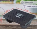 Подставка для ног с массажными роликами (13х25х34см)