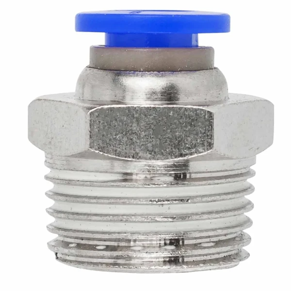 Фитинг для пластиковых трубок 6мм с наружной резьбой 3/8''