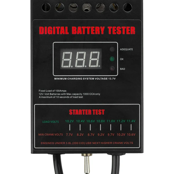 Тестер аккумуляторных батарей цифровой (12V, 100А)