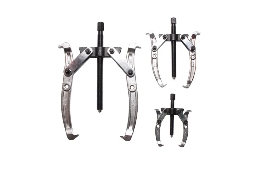 Съемник двухлапый переставной 4''(Ø захвата -100мм, длина лап-100мм,лапы S-образные)