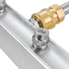 Насадка для мойки днища автомобилей в комплекте с трубками-удлинителями (4 сопла 0.8мм, max t на входе 65°С, раб. давл. 110-275бар, штуцер 1/4'')