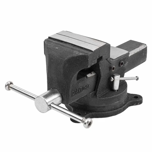 Тиски стальные поворотные с наковальней и съемными губками+захват для труб+захват для труб 5''-125мм