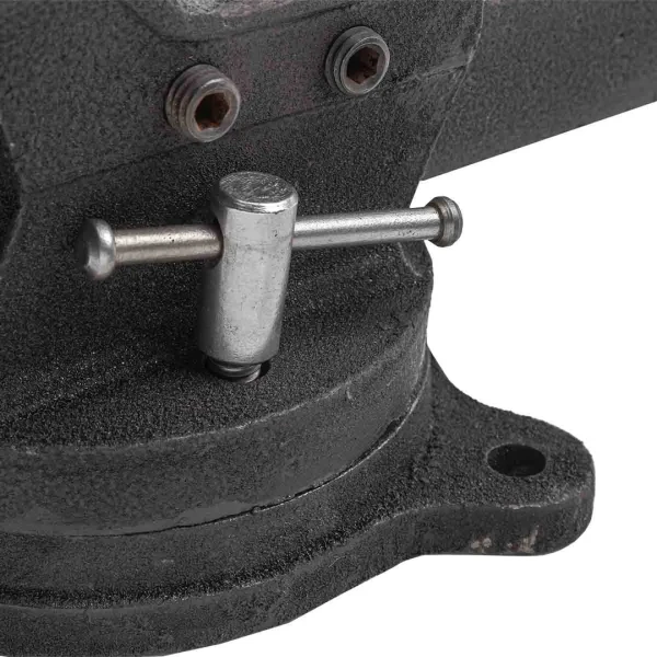 Тиски стальные поворотные с наковальней и съемными губками+захват для труб+захват для труб 5''-125мм