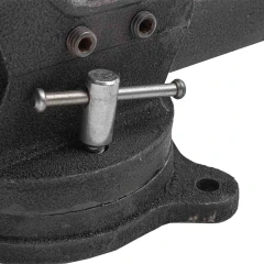 Тиски стальные поворотные с наковальней и съемными губками+захват для труб+захват для труб 5''-125мм