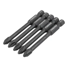 Биты торсионные магнитные крестовые РН2х70мм, 1/4''(5шт.), в блистере