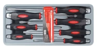 Набор отверток силовых магнитных ''Profi''S2, 7пр.(PH:1x80,2х100,3х150мм, SL: 5.5х125, 6.5х150, 8х150, 10x200мм)в лотке