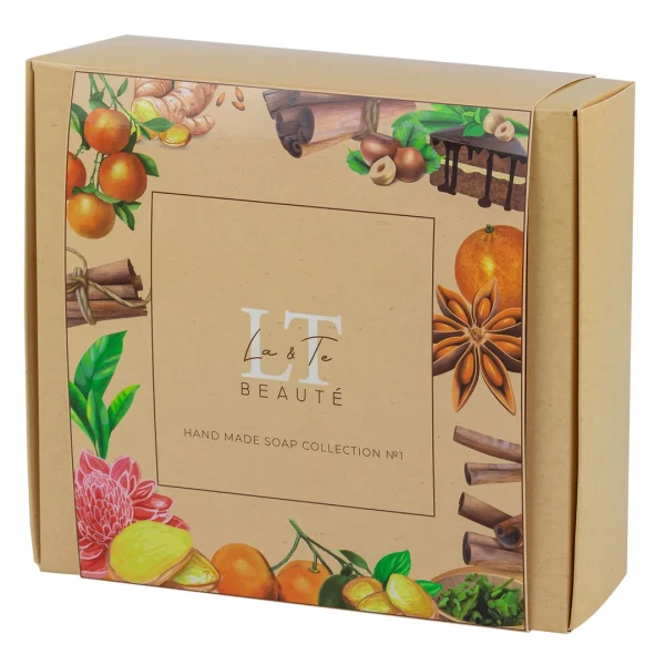 Набор 1( мыло Имбирь и апельсин,Корица.Мята и чайное дерево.)
