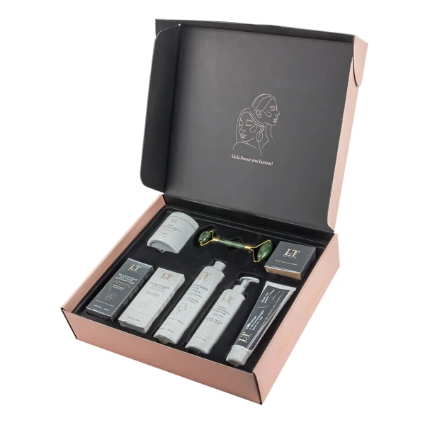 Набор(Увл.эссенция,тоник.восст.маска,крем для лица,увл.патчи для кожи вокруг глаз,пенка для глубокого очищения со скраб. гранулами,пэды-60шт+массаж.р)