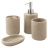 Набор для ванной комнаты 4пр. (мыльница, дозатор для мыла, подставка для зубных щеток, подставка для косметических аксессуаров)