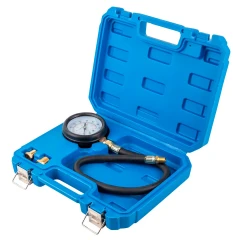 Тестер давления масла в наборе с резьбовыми адаптерами 3пр., (0-7bar), в кейсе