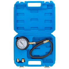 Тестер давления масла в наборе с резьбовыми адаптерами 3пр., (0-7bar), в кейсе
