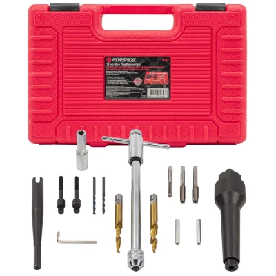 Комплект инструментов для извлечения свечей накаливания и реставрации резьбы