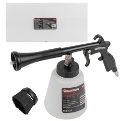 Пистолет пневматический ''Tornado'' для химчистки салона а/м с емкостью 1л (4000-8000об/мин, расход воздуха 400 л/мин,6.5-9.6 бар)