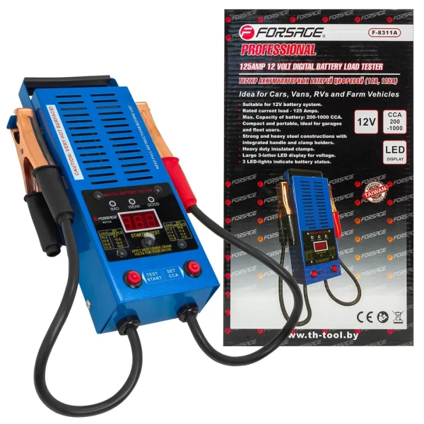 Тестер аккумуляторных батарей цифровой (12V, 125А)