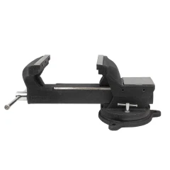 Тиски стальные поворотные с наковальней и съемными губками+захват для труб+захват для труб 6''-150мм