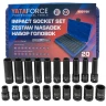 Набор головок 20пр., 1/2''(6гр.) (короткие 38мм/глубокие 78мм: 10-19мм) в пласт.кейсе